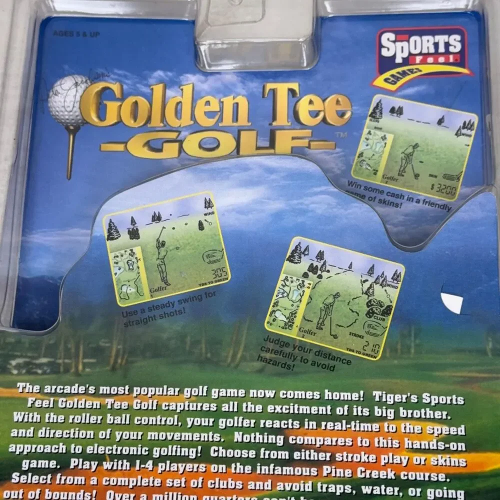 Vintage 1999 Tiger Sports Classic Golden Tee Golf Electronic Handheld Game NEW